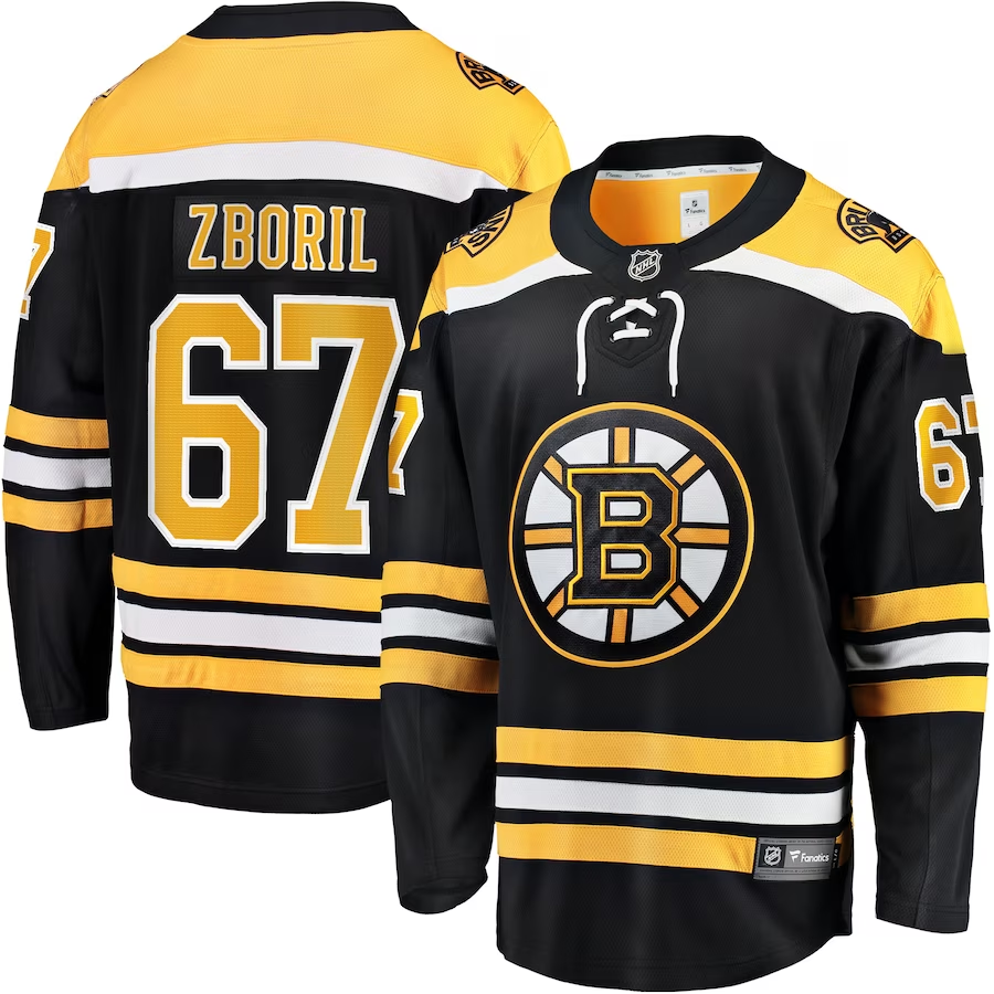 Men's Boston Bruins Jakub Zboril #67 Black Jersey